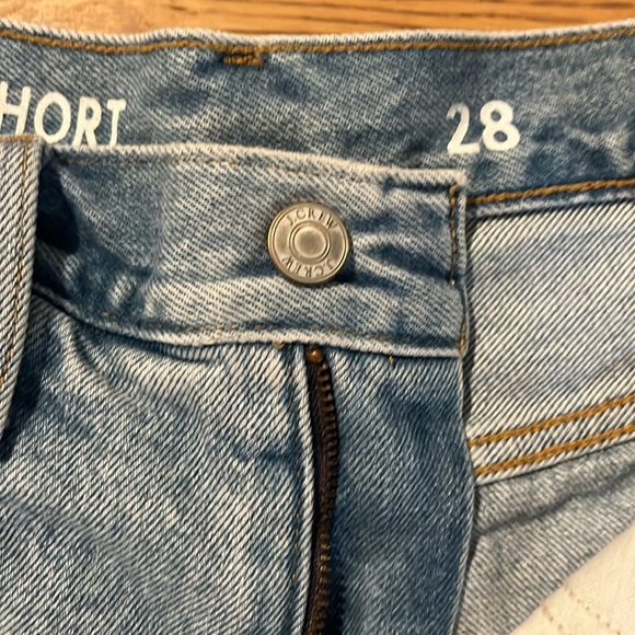 Jcrew high waist mid length Jean shorts size 28 - Picture 3 of 6